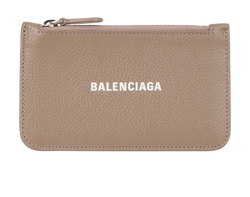 Balenciaga Coin & Card Holder, Leather, Brown, 584046, 3*